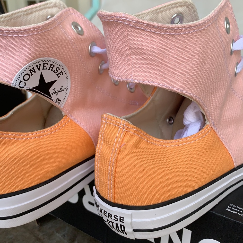 CONVERSE CTAS TWISTED UPPER HI STORM PINK/FUEL ORM - Picture 11 of 12